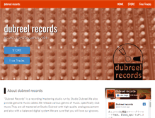 Tablet Screenshot of dubreel-records.com